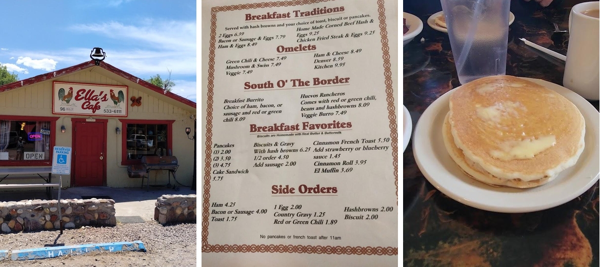 Ella's Cafe Menu