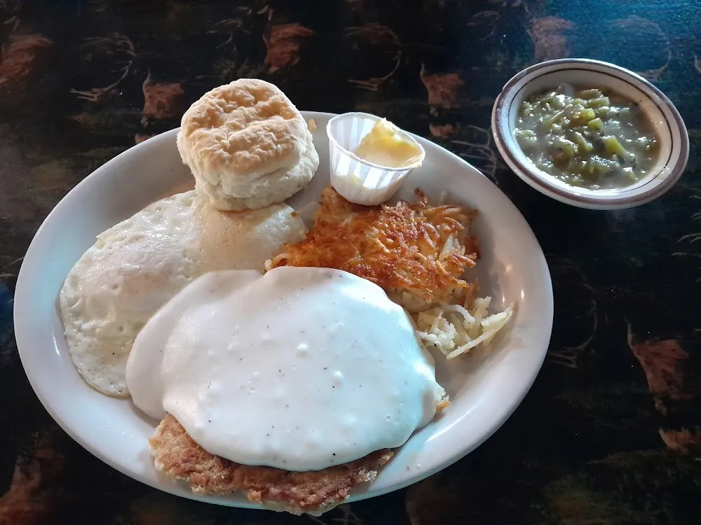 Chicken Fried Steak and Egg Breakfast